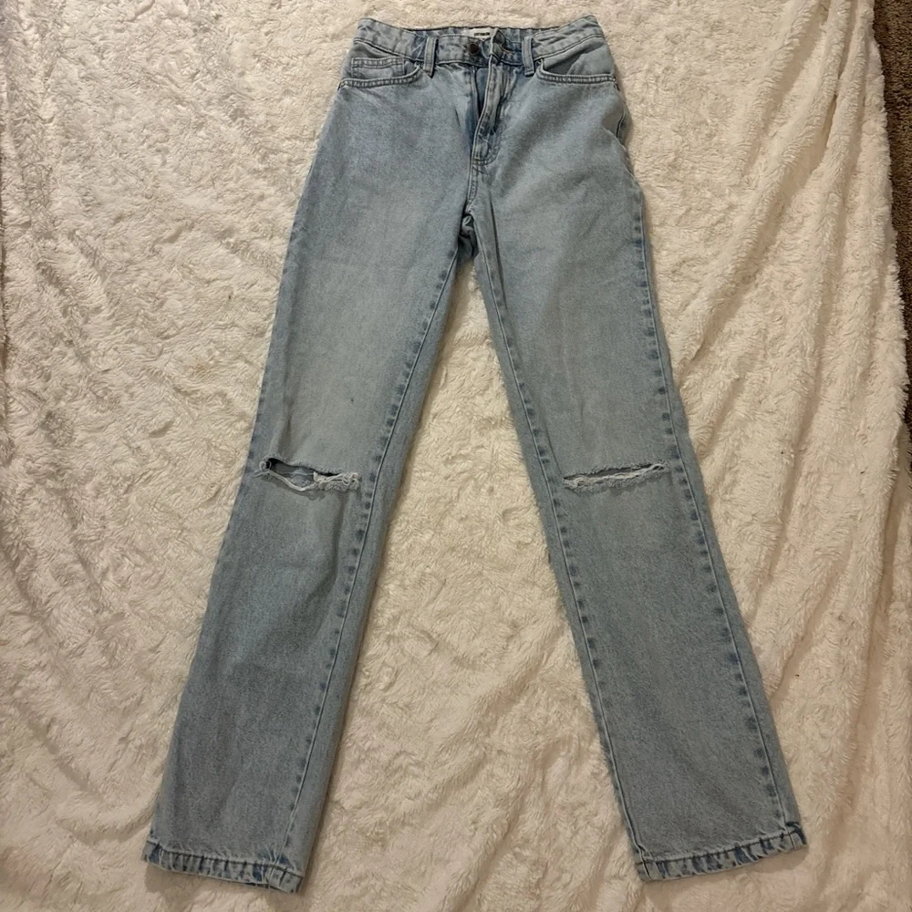 Cotton On Light Blue Straight Leg Jeans - Picture 1 of 3